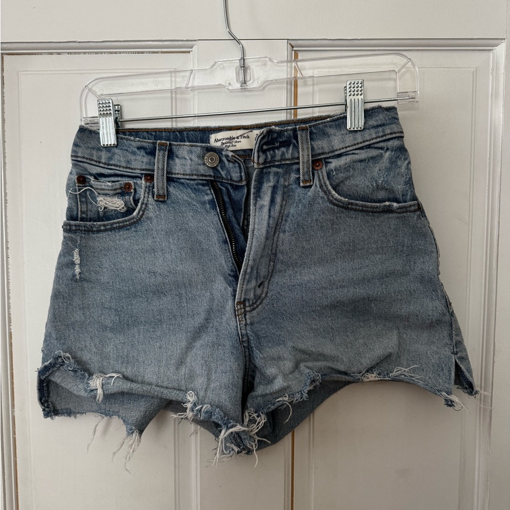 Abercrombie Curve Love The High Rise Cutoff Shorts